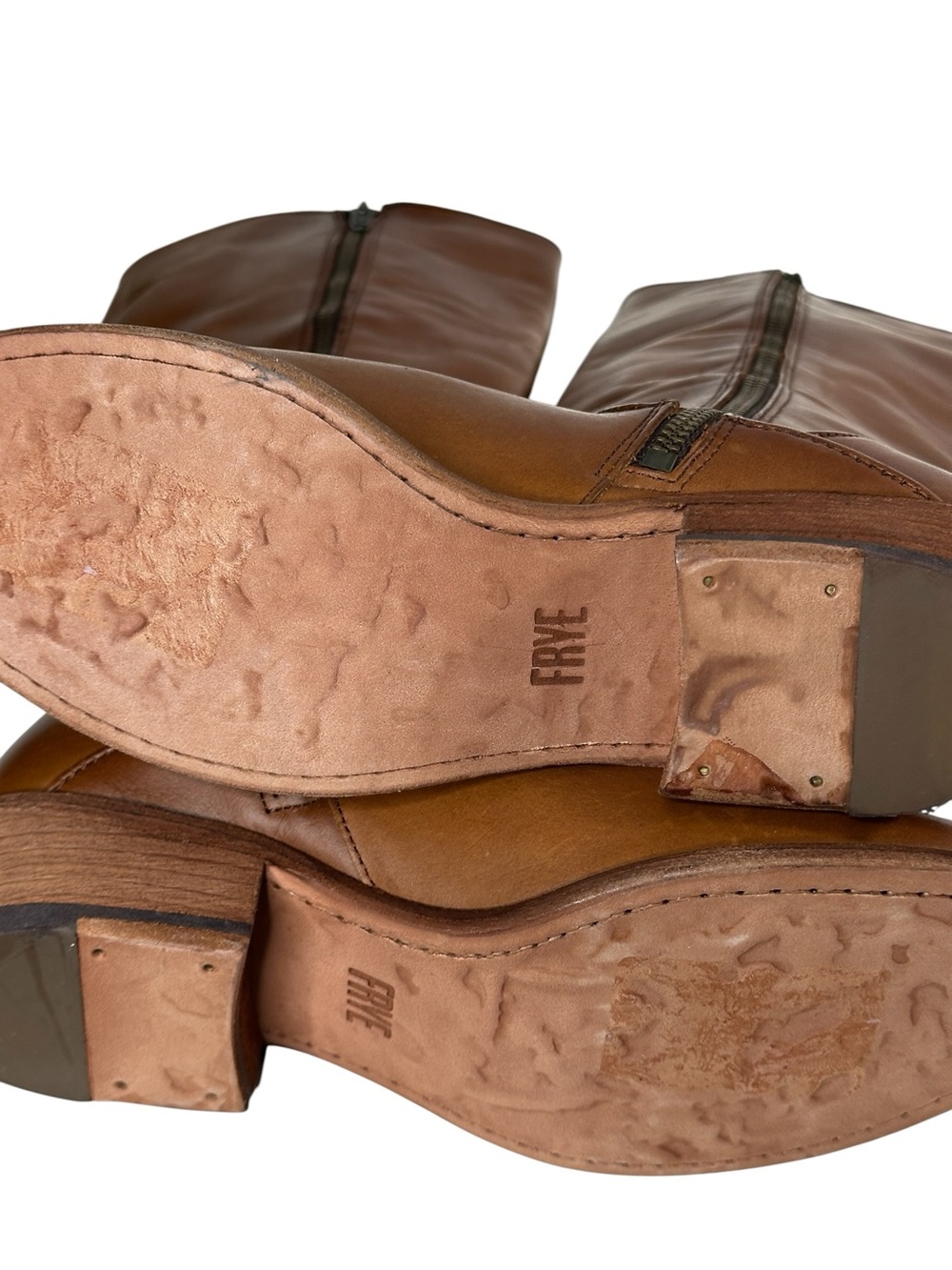 Frye Found Carson Piping Tall Boot in Caramel Sz: 7.5B - Picture 11 of 11